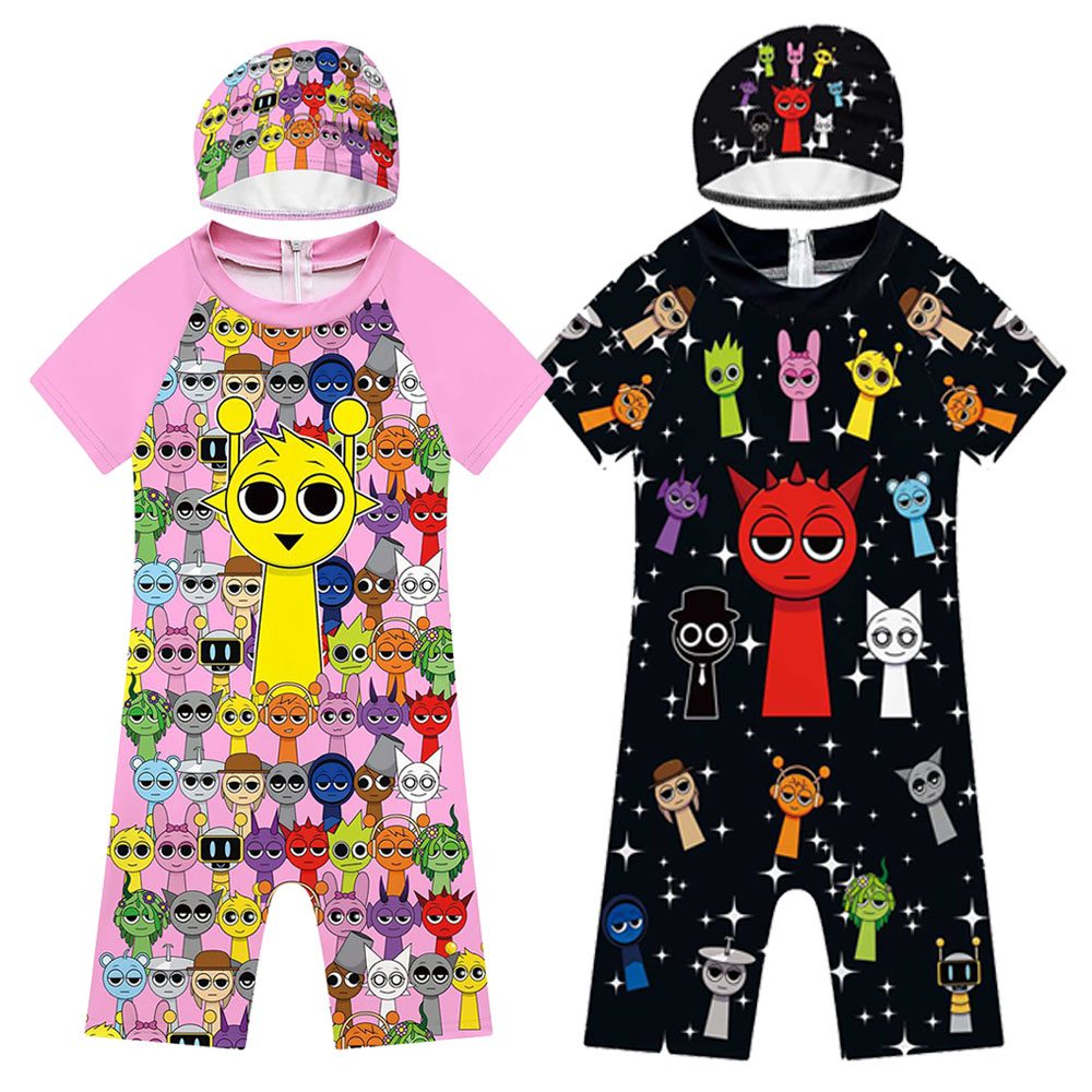Baby Clothing Online - Summer Sprunki Plush Swimwear Kids Costume