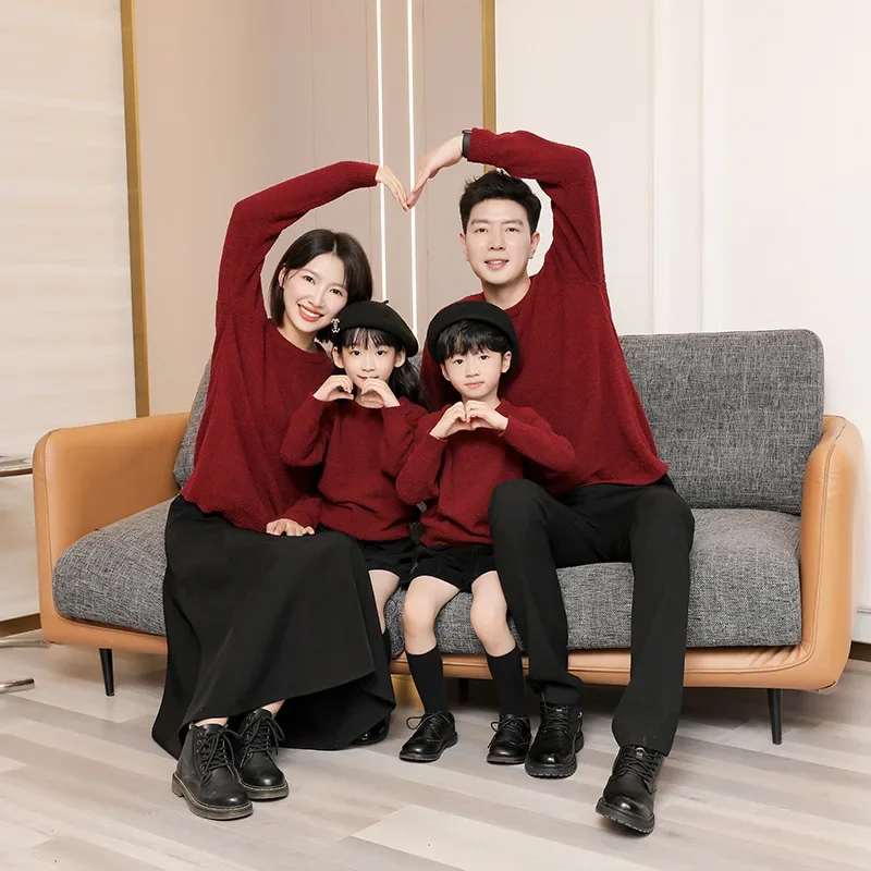 Baby Clothing Jumper - Parents and Children Knit Jumpers Family