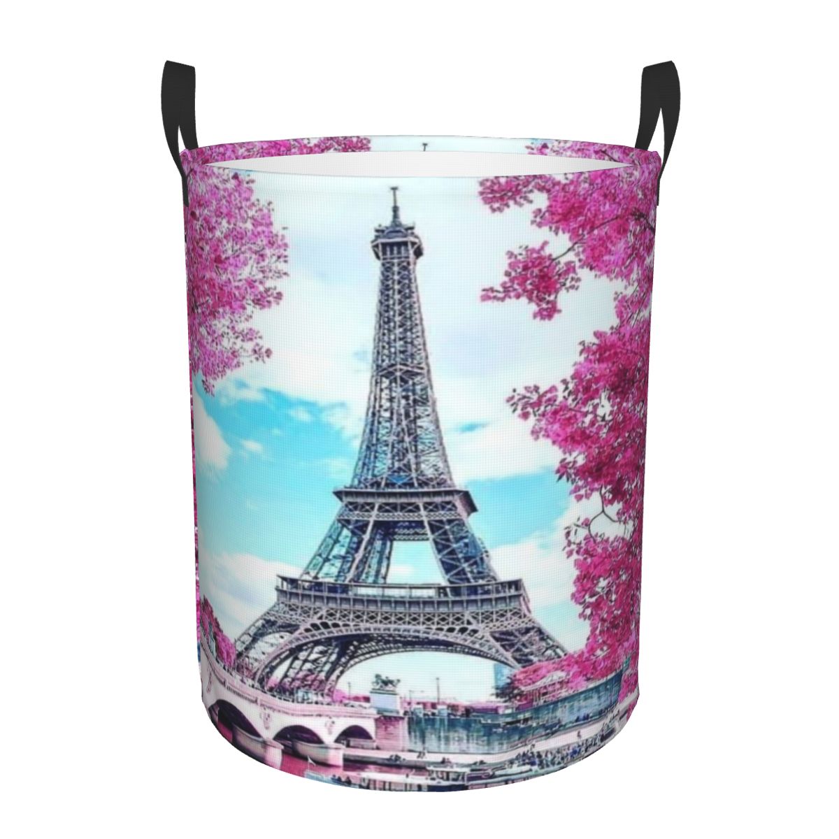 Baby Clothing Paris - Custom Eiffel Tower Paris Floral Laundry
