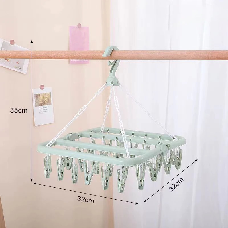 Clothes Drying Hanger with 32  - огляд і ціна Baby Clothing Rack