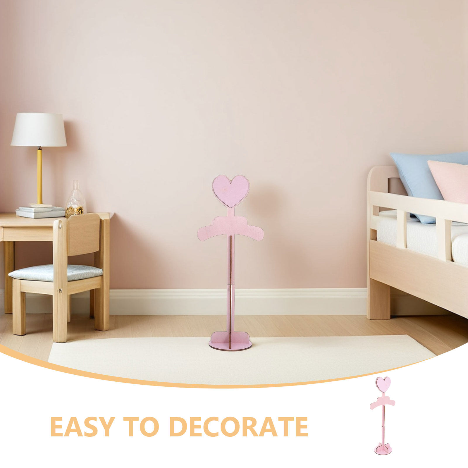 2Pcs Hand Assembled Solid Wood - огляд і ціна Baby Clothing Rack