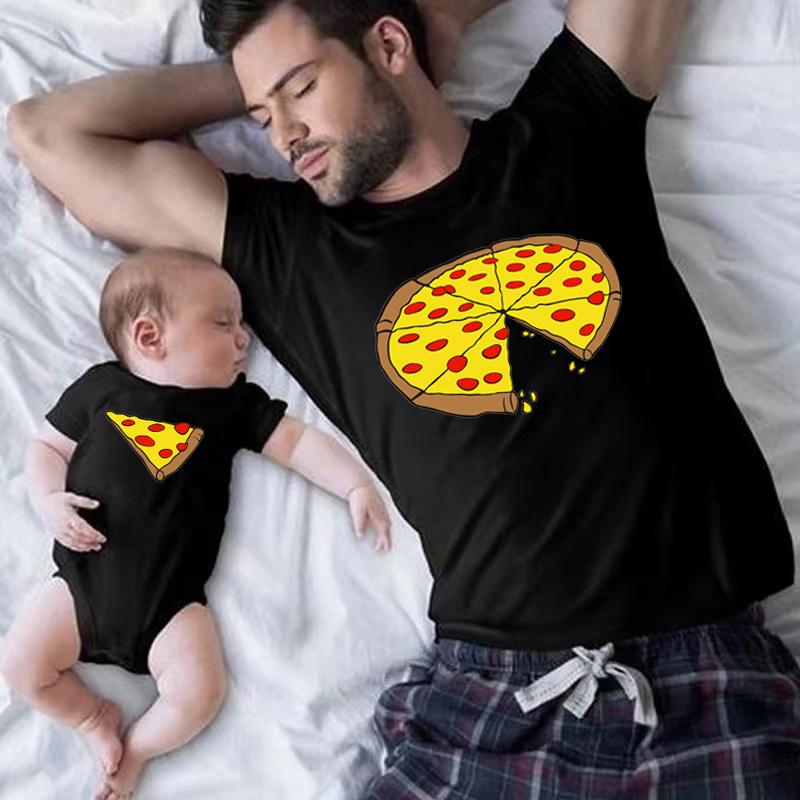 Funny Pizza Print Father Mothe - огляд і ціна Baby Clothing Patterns