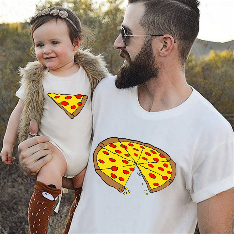 Funny Pizza Print Father Mothe - огляд і ціна Baby Clothing Patterns