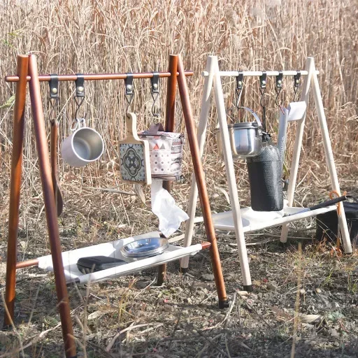 Solid wood portable hook rack  - огляд і ціна Baby Clothing Rack