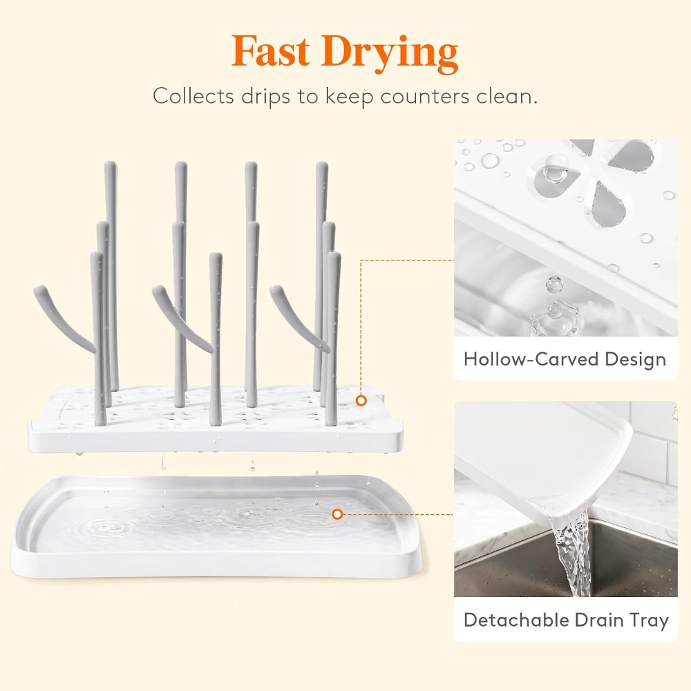 Baby Bottle Drying Rack with T - огляд і ціна Baby Clothing Rack