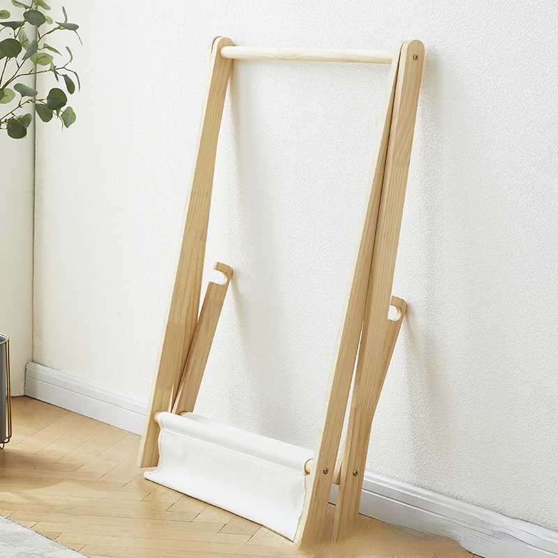 Solid Wood Floor Standing Clot - огляд і ціна Baby Clothing Rack