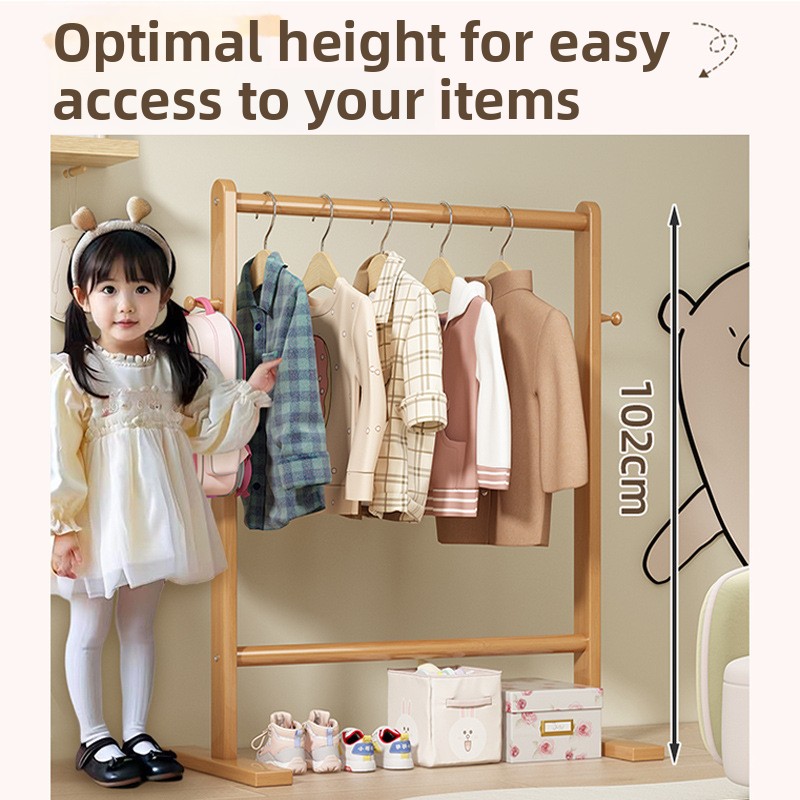 Small bamboo hat rack, floor h - огляд і ціна Baby Clothing Rack